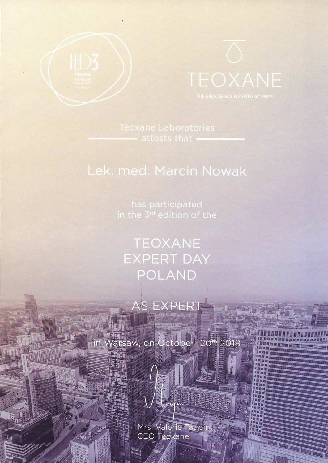 Teoxane Expert Day — Advanced Hyaluronic Acid Protocols